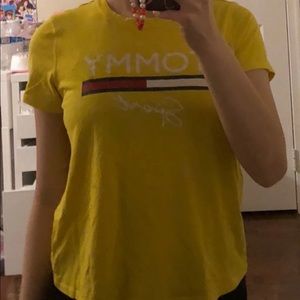 neon yellow tommy hilfiger sportswear shirt